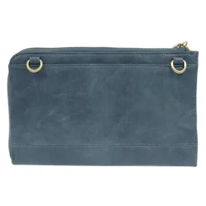 Karina Crossbody Wristlet Wallet - Monogrammed Wallet - Guitar Strap Crossbody