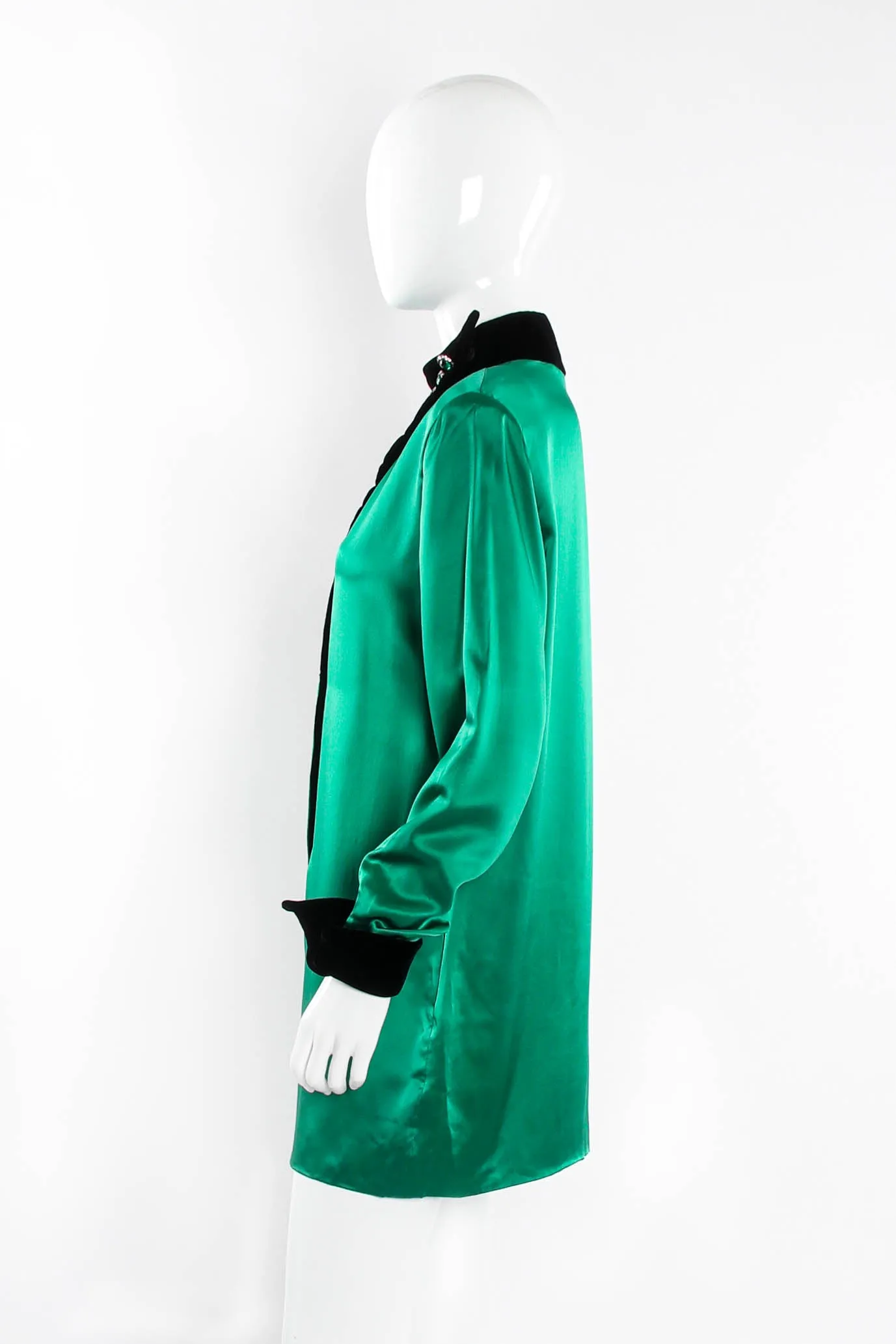 Liquid Satin Velvet Tunic