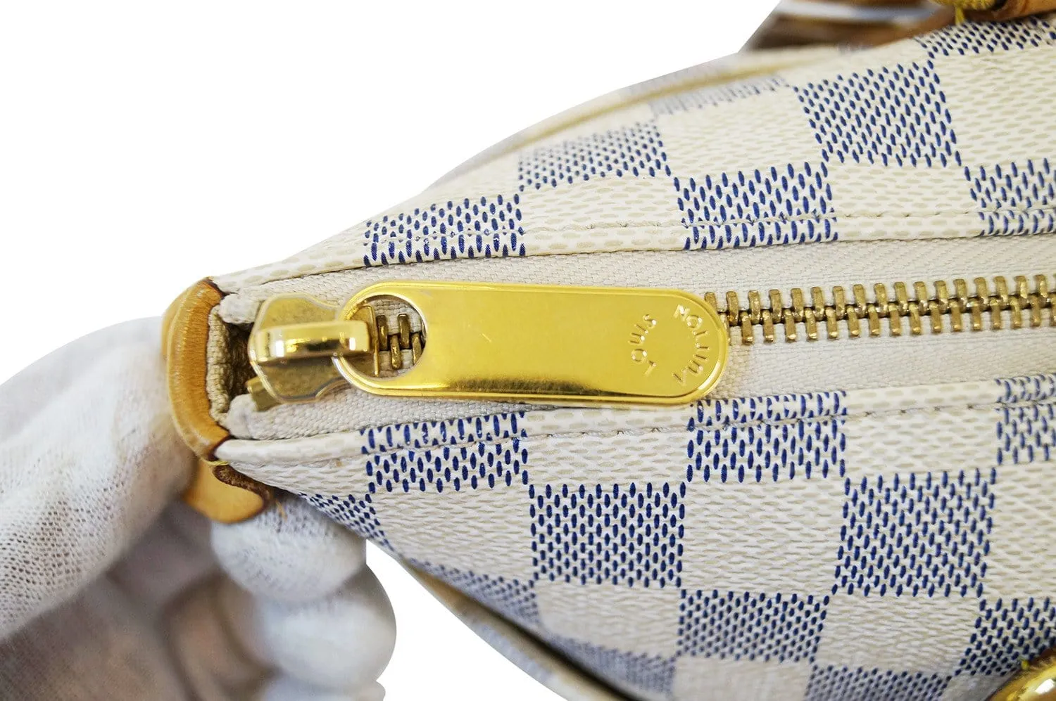 LOUIS VUITTON Damier Azur Canvas Totally PM Shoulder Bag