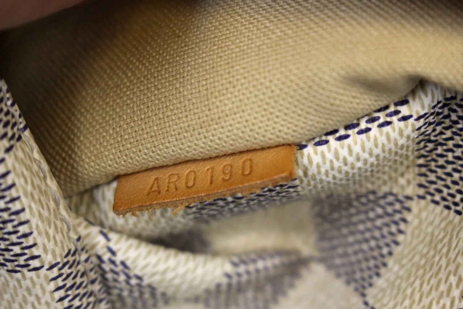 LOUIS VUITTON Damier Azur Totally MM Shoulder Bag