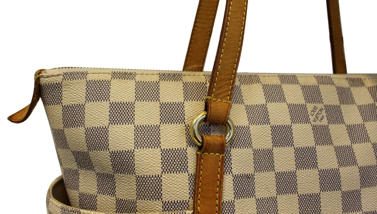 LOUIS VUITTON Damier Azur Totally MM Shoulder Bag
