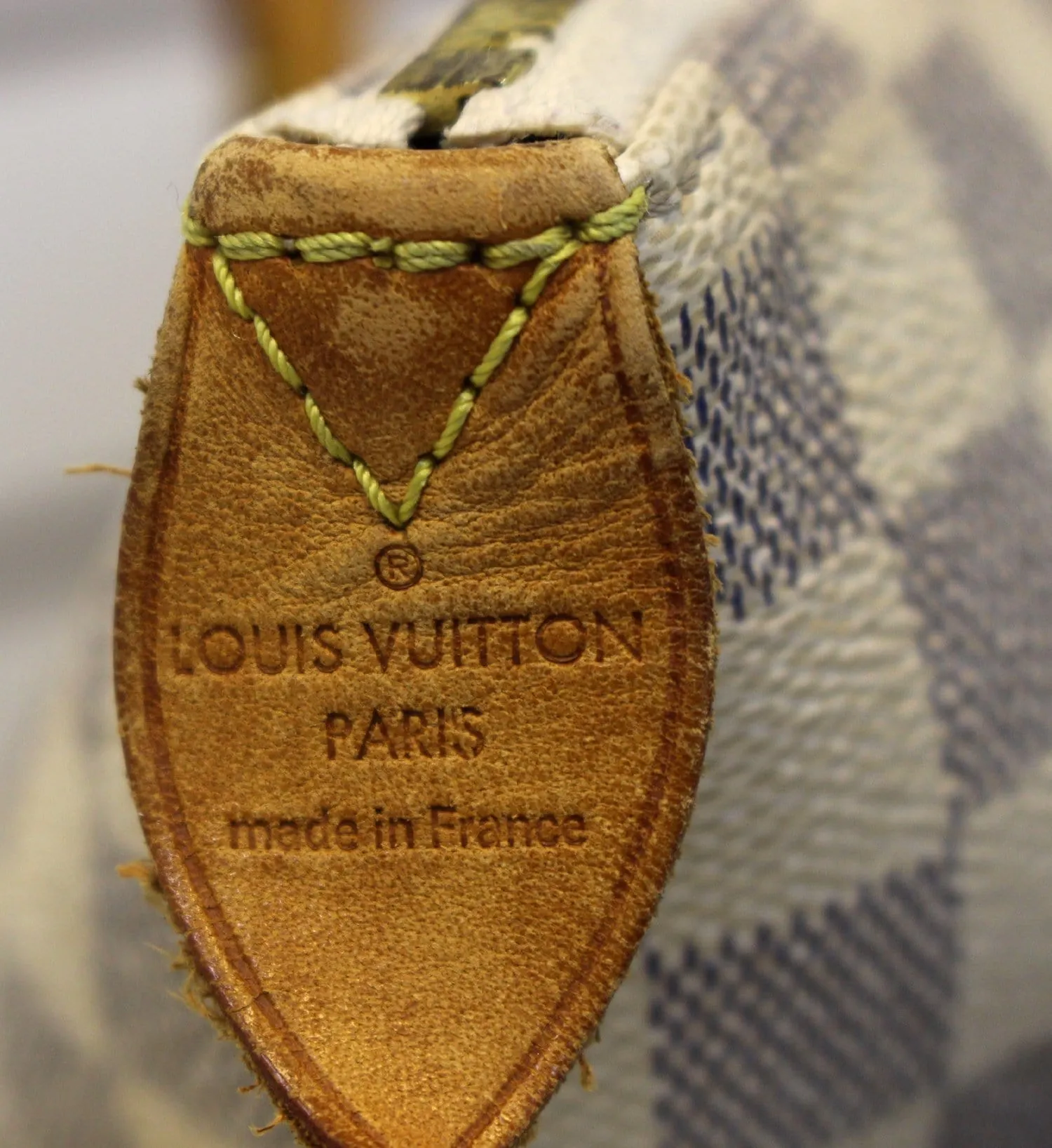 LOUIS VUITTON Damier Azur Totally MM Shoulder Bag