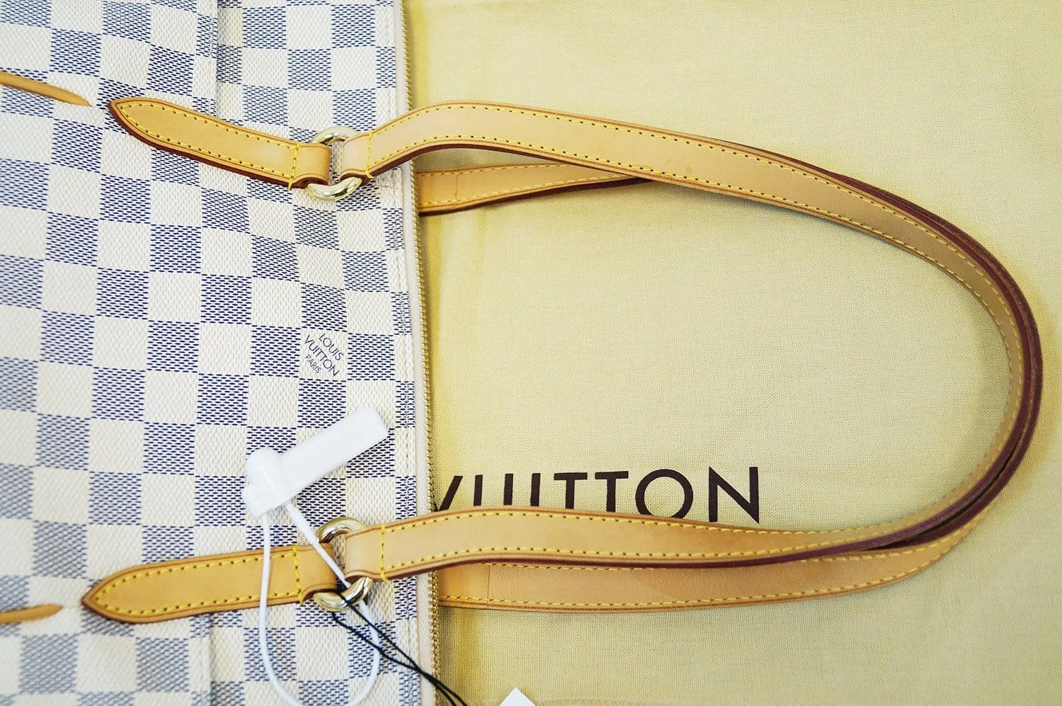 LOUIS VUITTON Damier Azur Totally Pm Shoulder Handbag