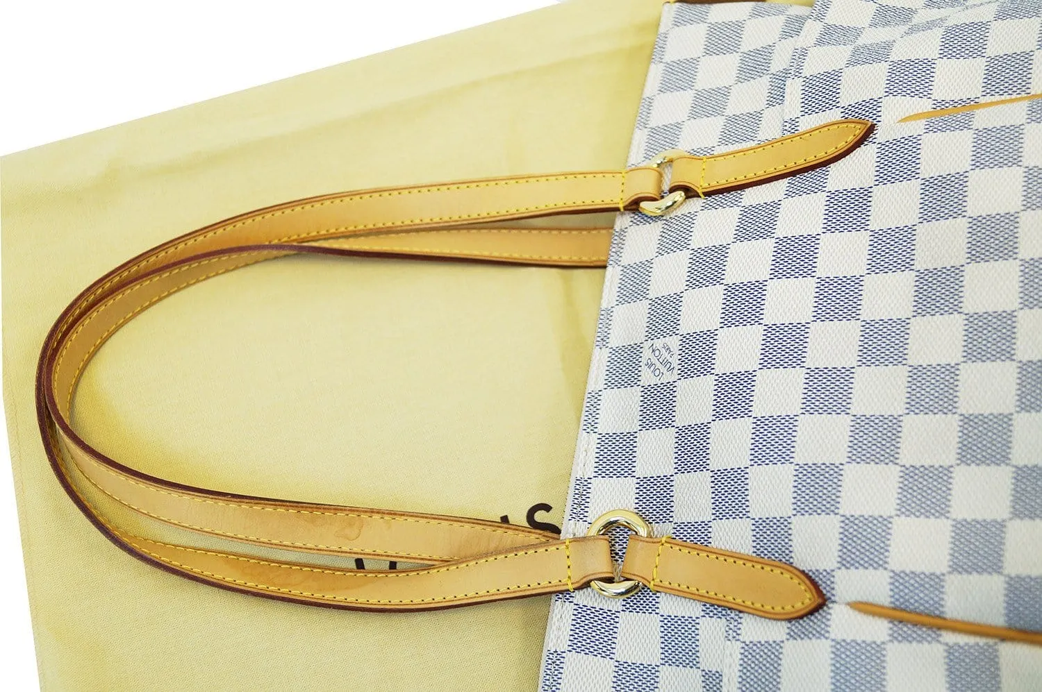 LOUIS VUITTON Damier Azur Totally Pm Shoulder Handbag
