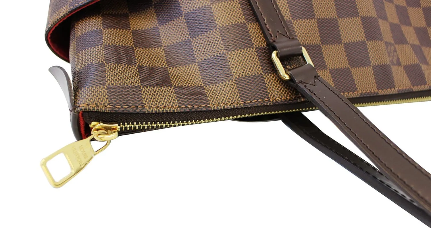 LOUIS VUITTON Damier Ebene Brown Totally MM Shoulder Bag