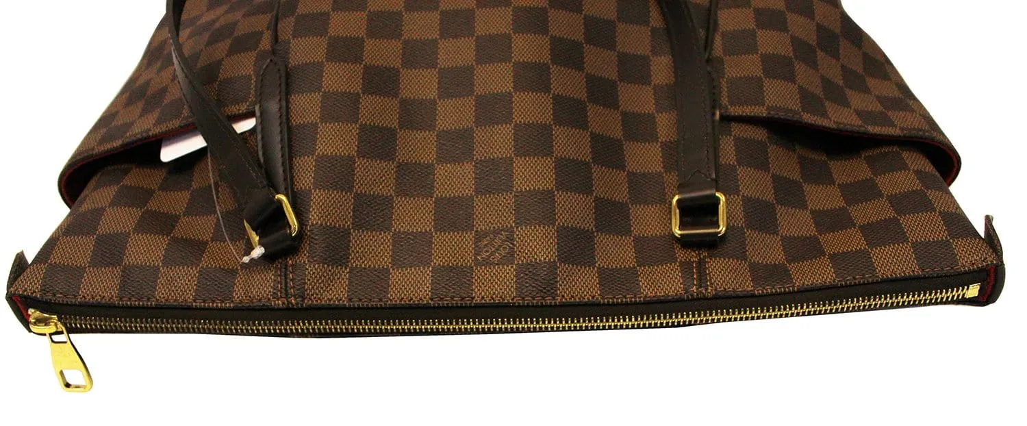 LOUIS VUITTON Damier Ebene Totally MM Shoulder Handbag