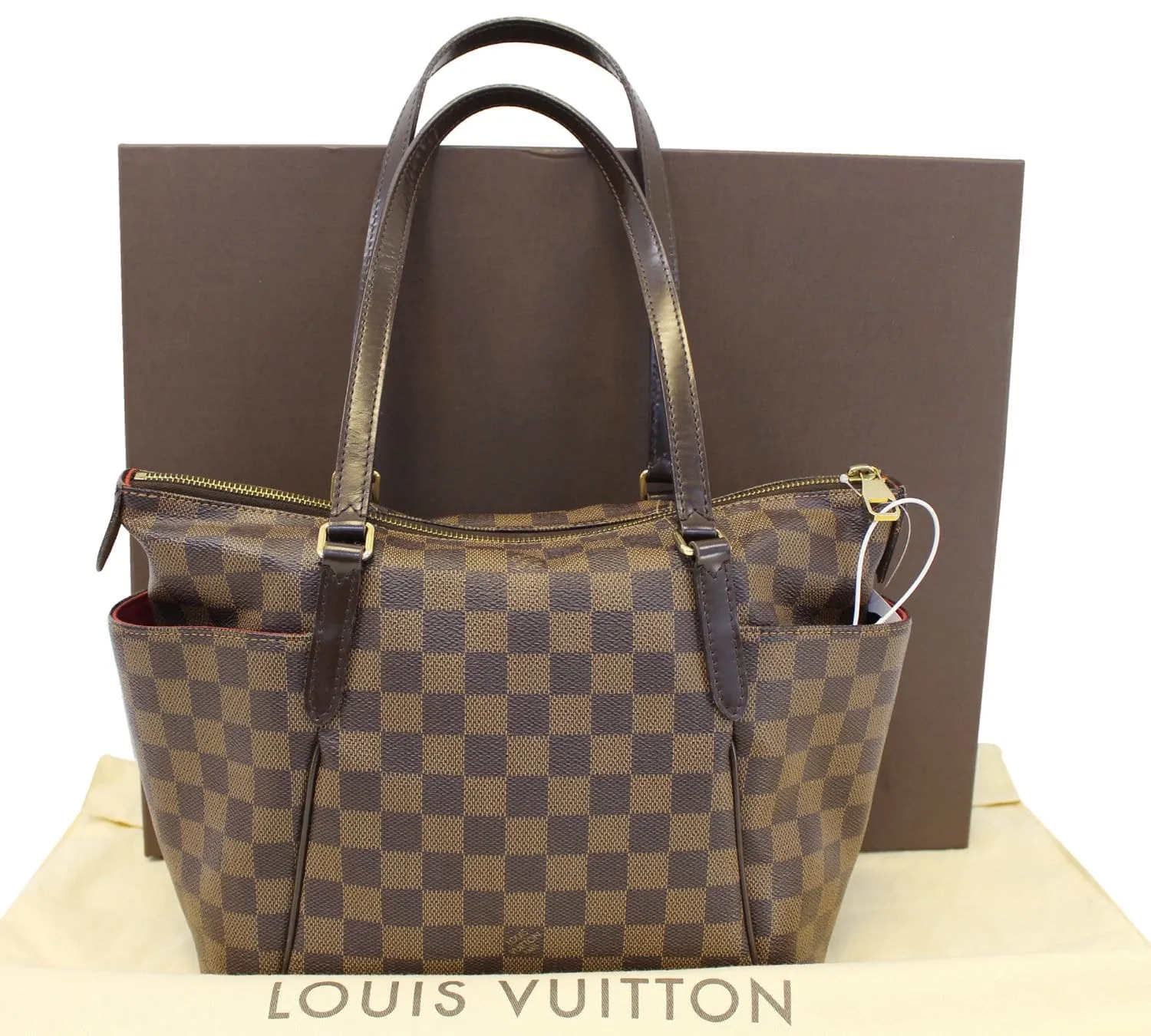 LOUIS VUITTON Damier Ebene Totally PM Tote Bag