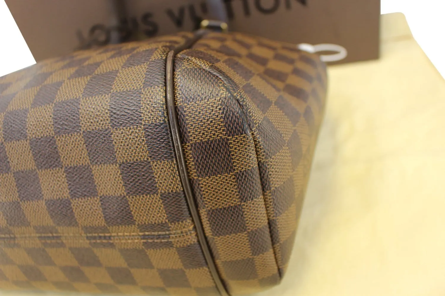 LOUIS VUITTON Damier Ebene Totally PM Tote Bag
