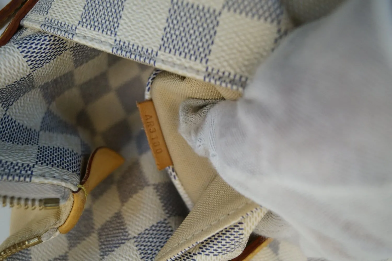 LOUIS VUITTON Totally PM Damier Azur White  Tote Bag