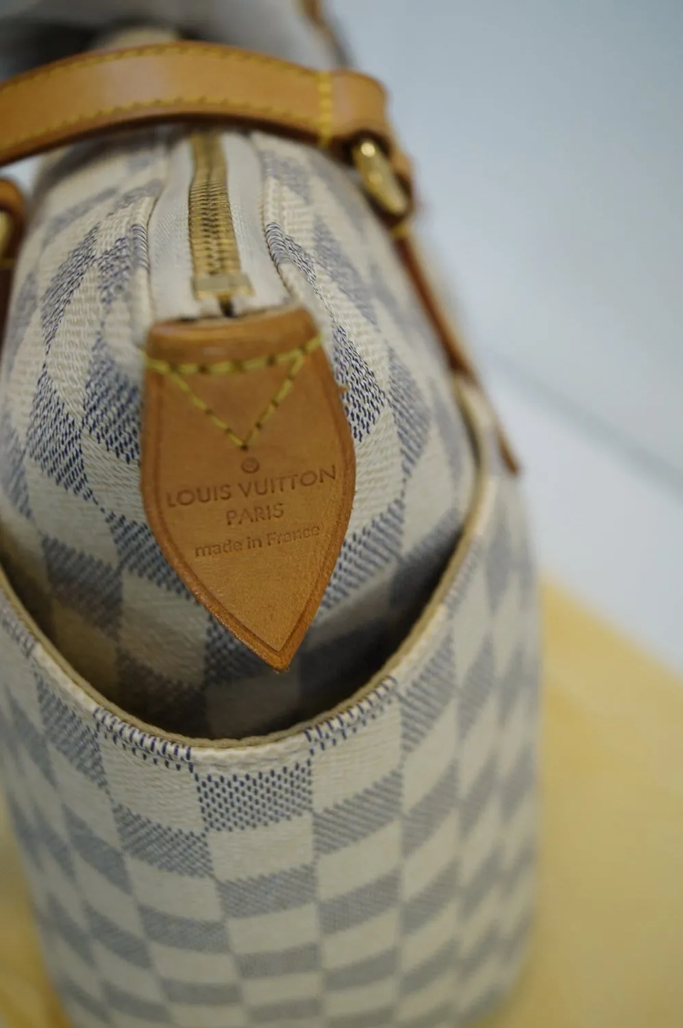 LOUIS VUITTON Totally PM Damier Azur White  Tote Bag