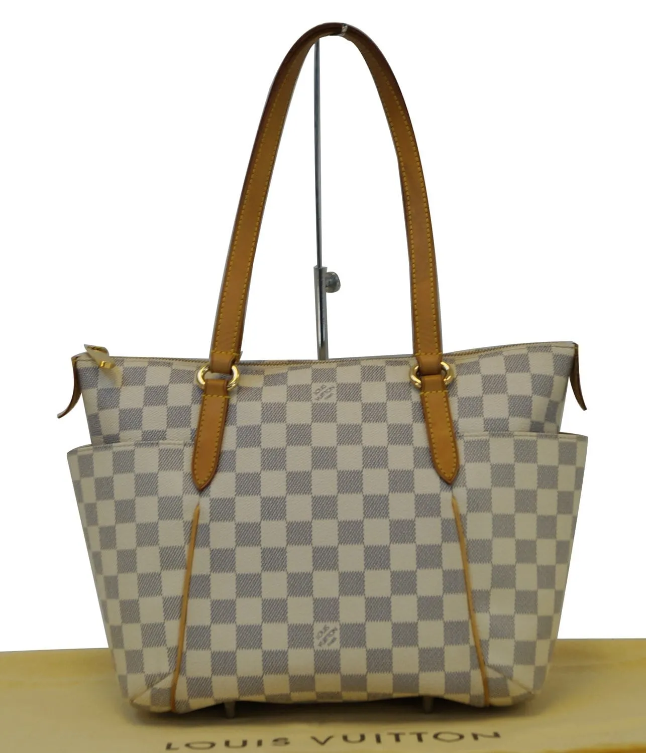 LOUIS VUITTON Totally PM Damier Azur White  Tote Bag