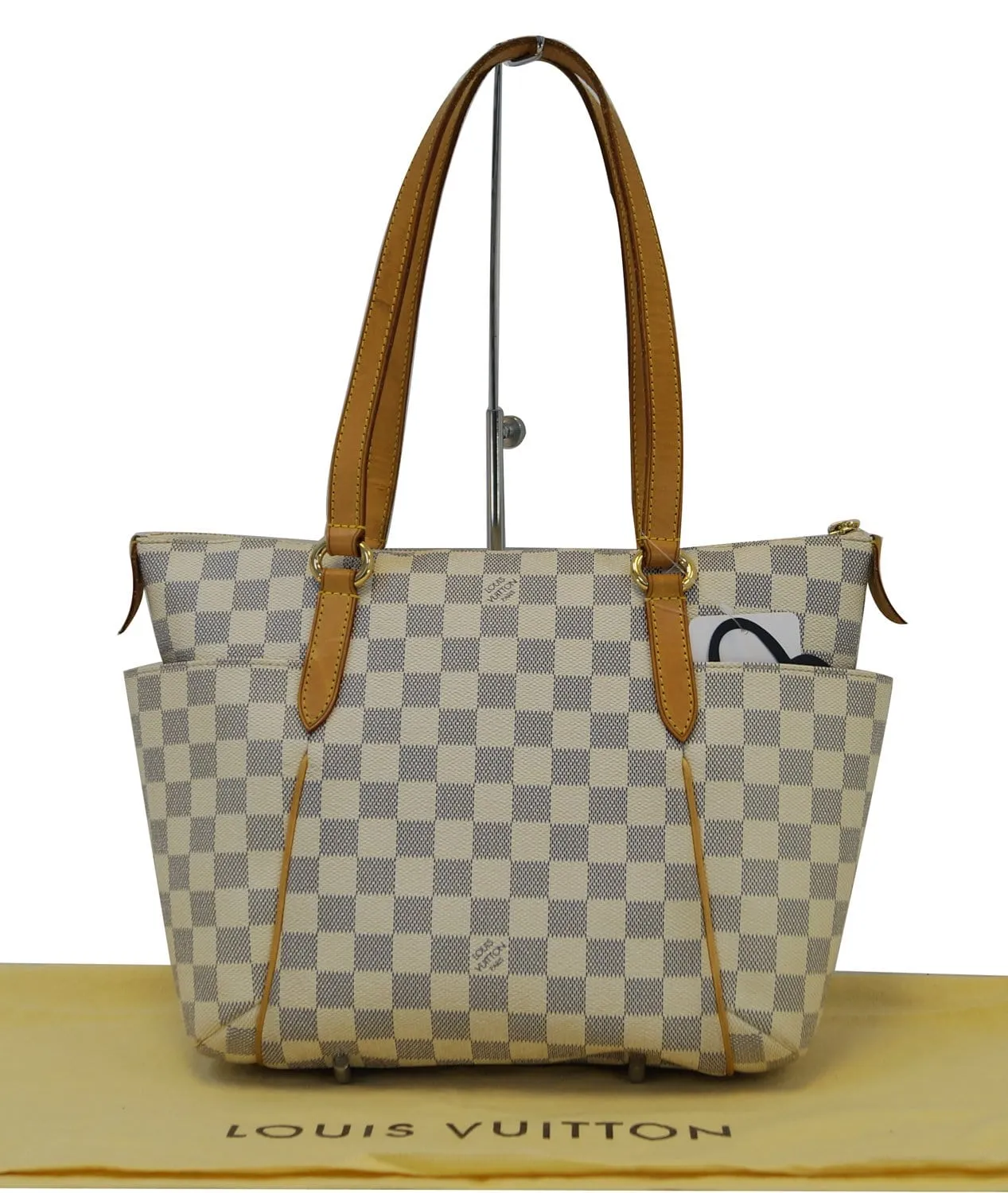 LOUIS VUITTON Totally PM Damier Azur White  Tote Bag