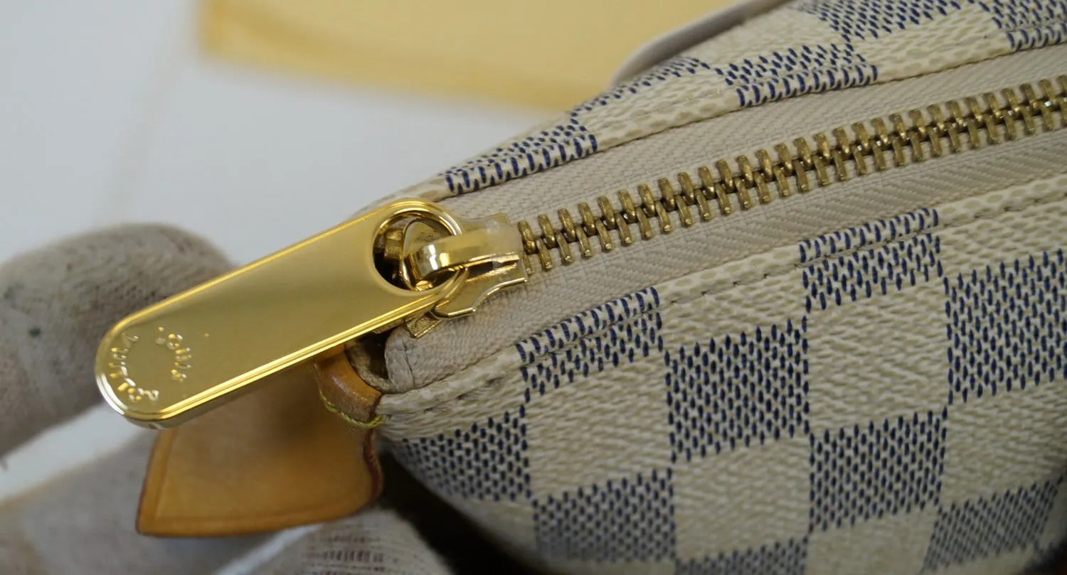LOUIS VUITTON Totally PM Damier Azur White  Tote Bag