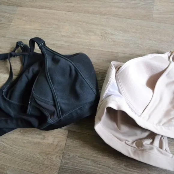 Maternity Playtex Nursing Foam Nursing Bra Bundle Set Size Small
