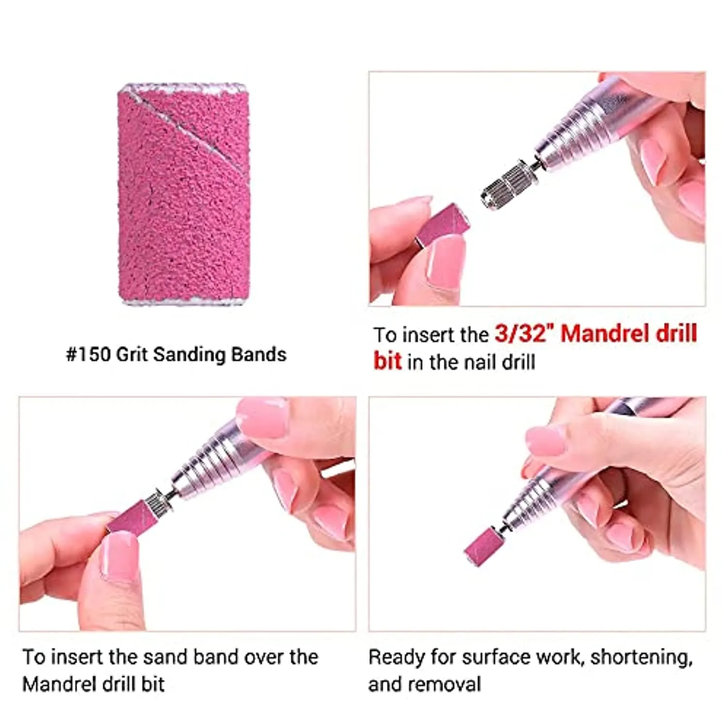 MelodySusie 30000 rpm Professional Nail Drill-Scarlet, High Speed, Low Heat, Low Noise, Low Vibration, Portable Electric Efile Drill for Shaping, Buffing, Removing Acrylic Nails, Gel Nails