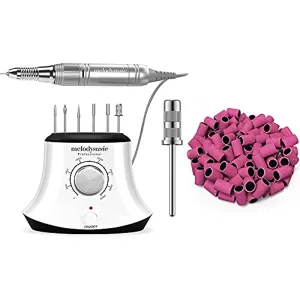 MelodySusie 30000 rpm Professional Nail Drill-Scarlet, High Speed, Low Heat, Low Noise, Low Vibration, Portable Electric Efile Drill for Shaping, Buffing, Removing Acrylic Nails, Gel Nails