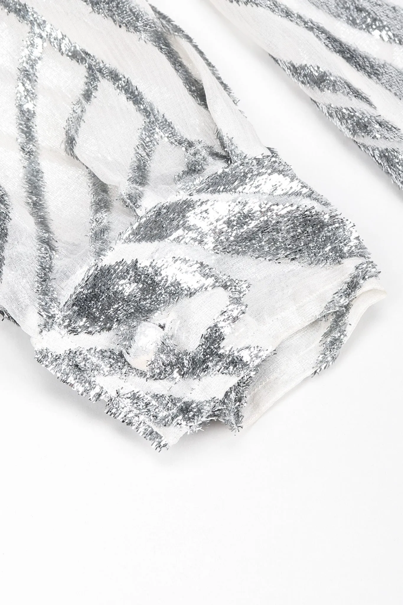 Metallic Velvet Lamé Blouse