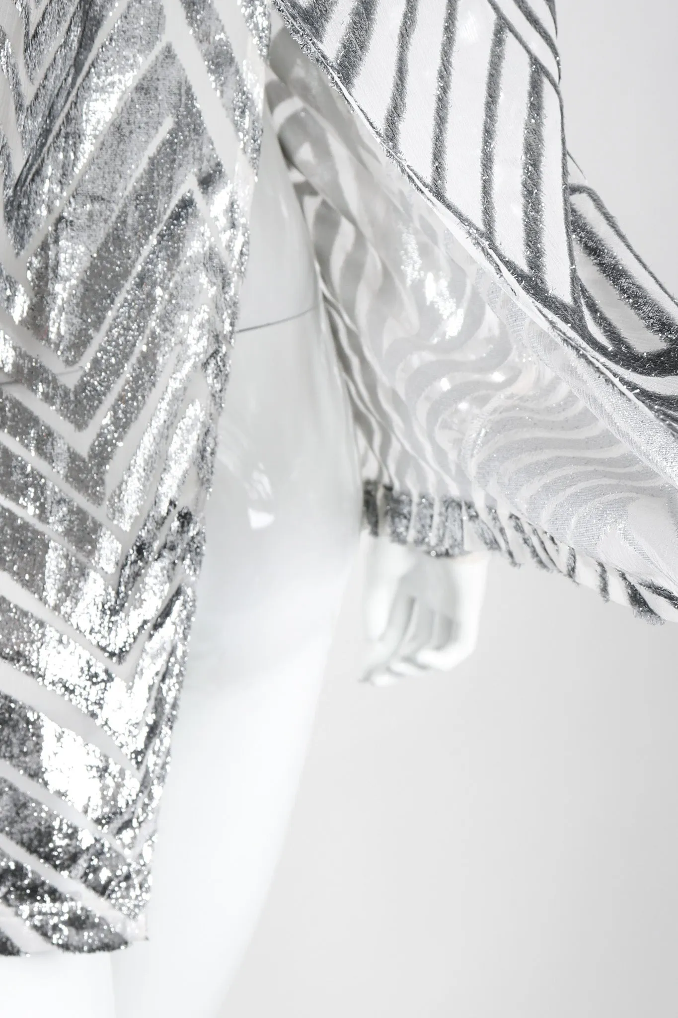 Metallic Velvet Lamé Blouse