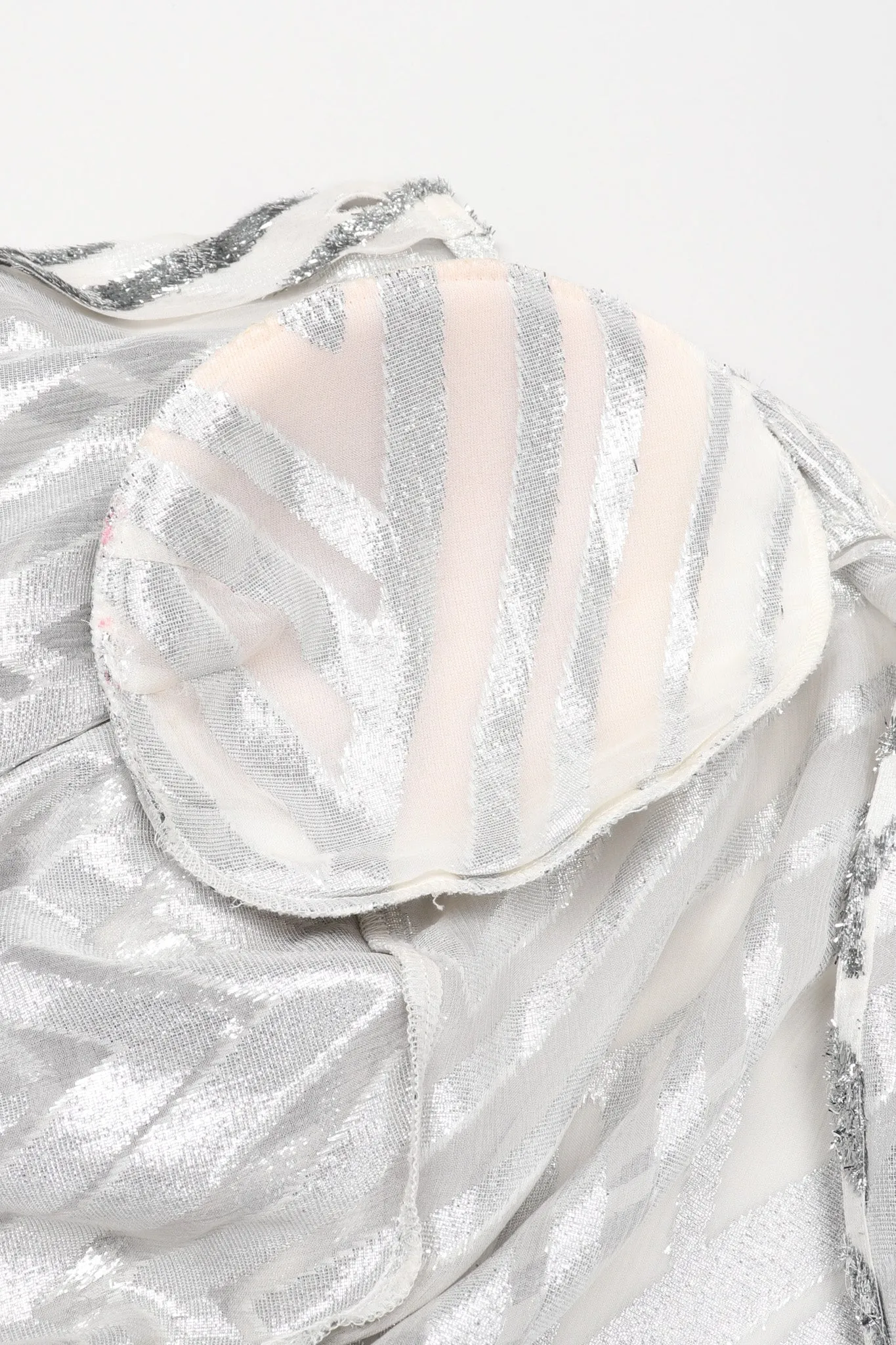 Metallic Velvet Lamé Blouse