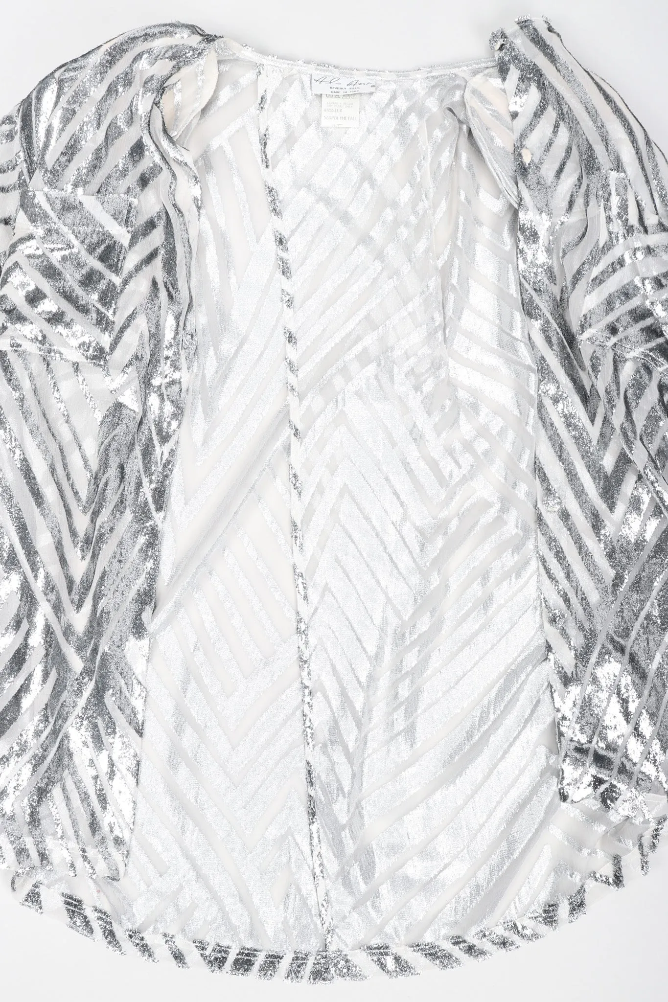 Metallic Velvet Lamé Blouse