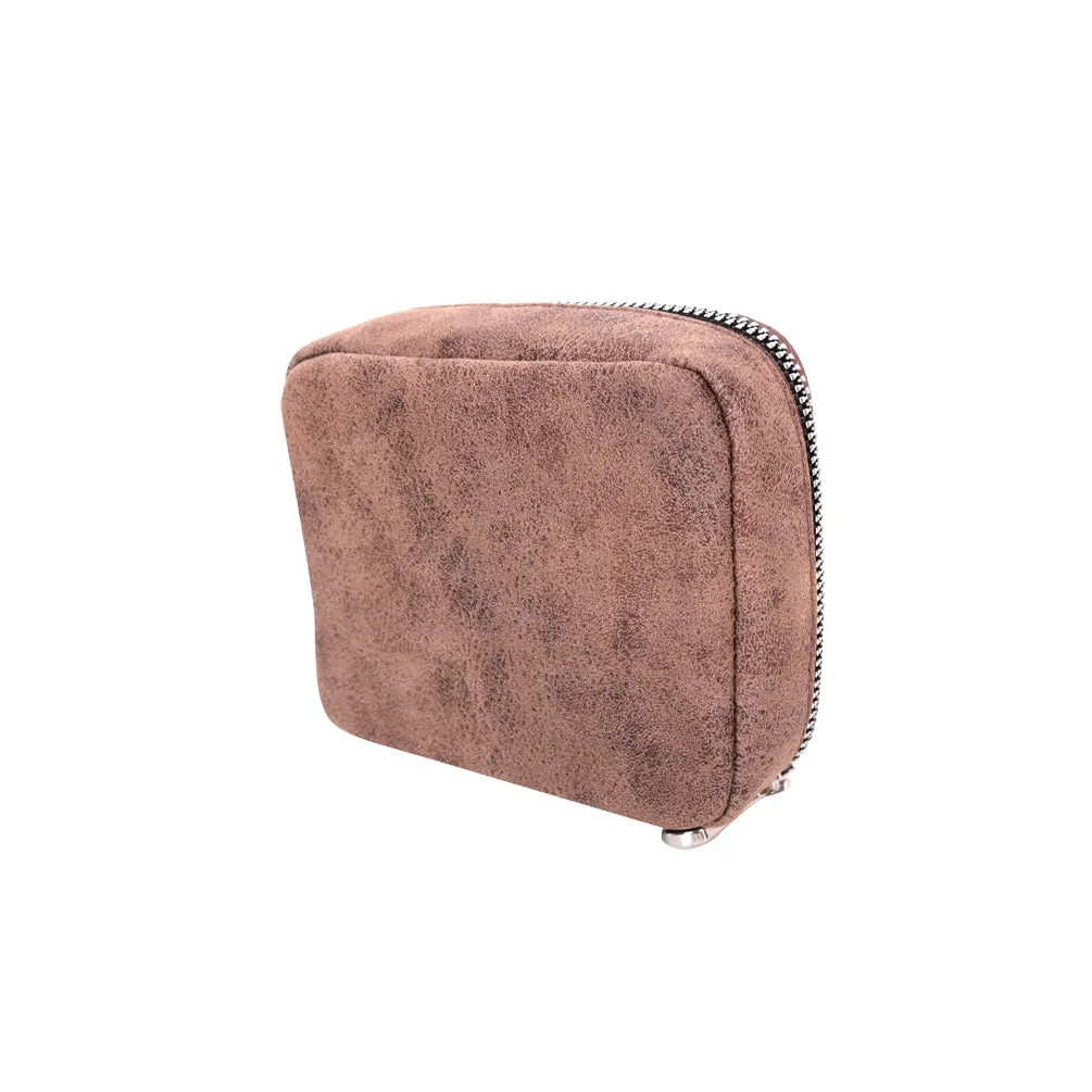 MW1003-193 Montana West Western Design Pill Box Travel Organizer/ Zippered Case Camo Print