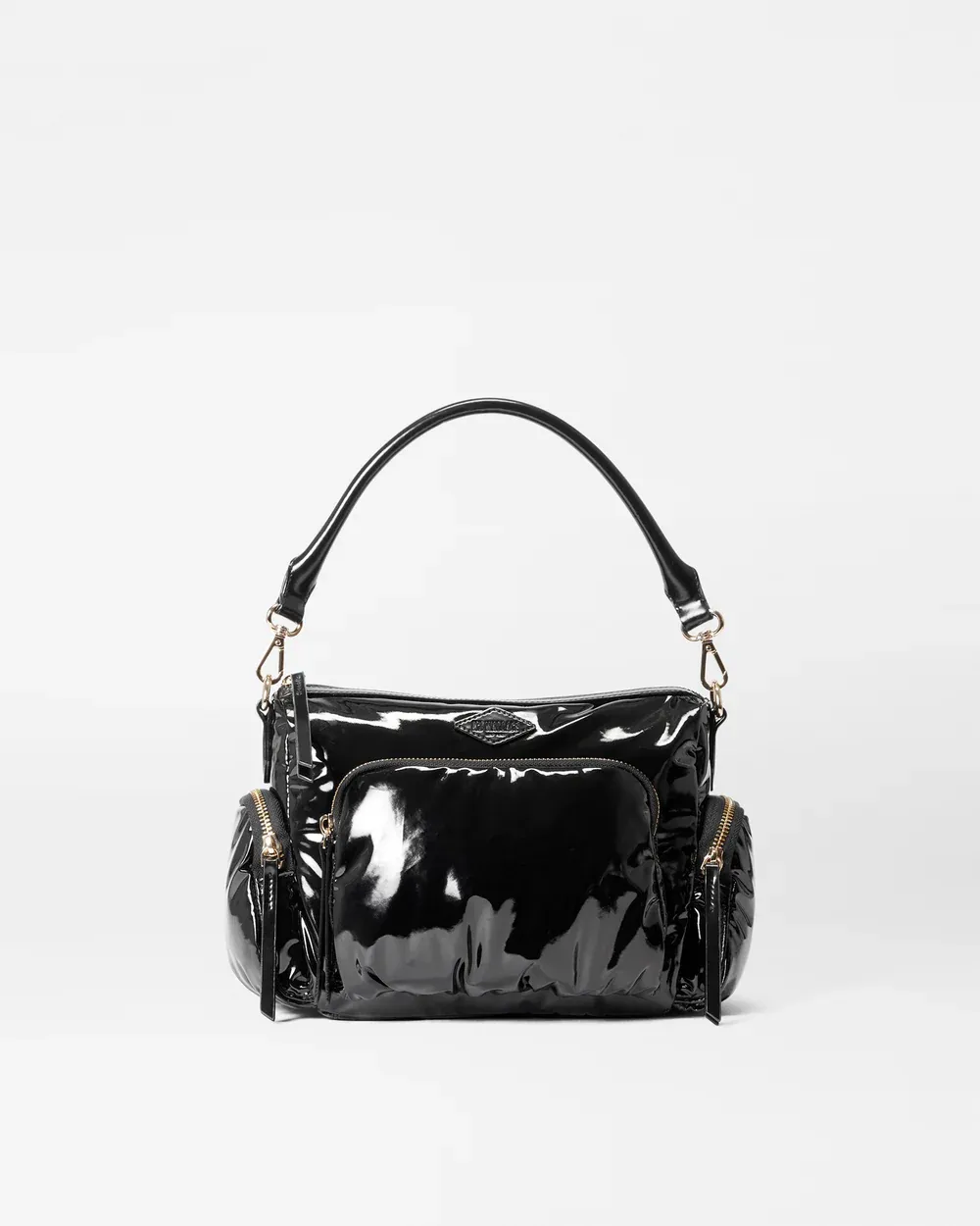 MZ WALLACE SMALL CHELSEA XBODY BLACK LACQUER