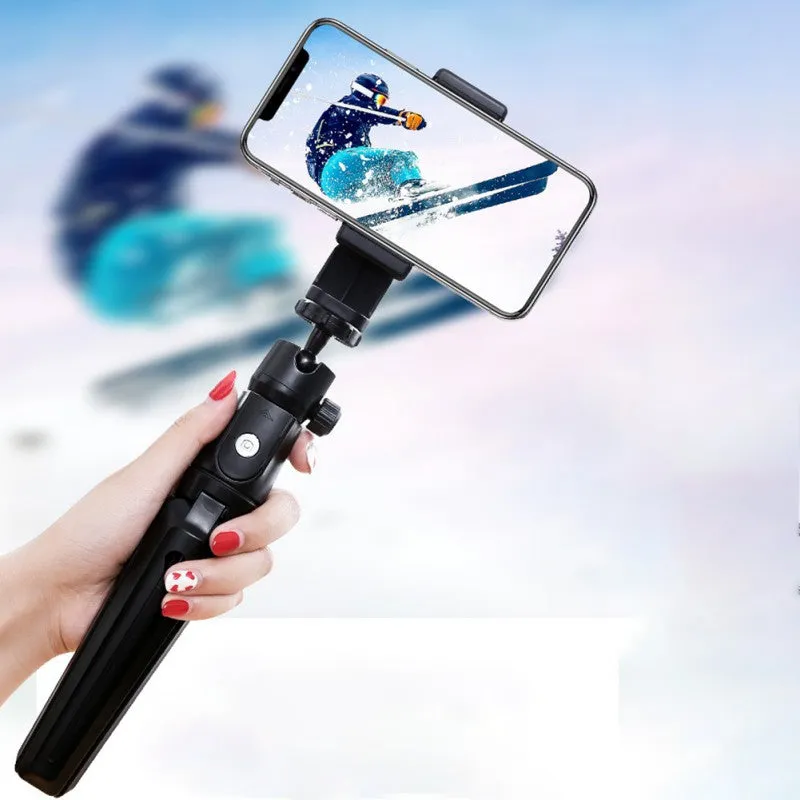 Portable K20 Tripod Handheld Self-timer Bluetooth Android / iOS Mobile Phone Universal Live Selfie Stick for Travel K20