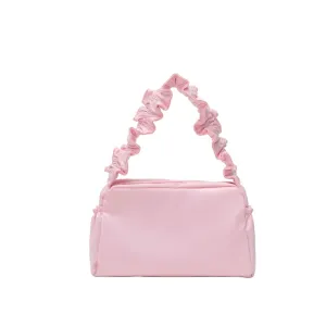 "PINK/WHITE/BLACK VELVET RUFFLED LACE" BAG UB2425