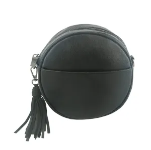 Reba Round Crossbody with Tassel