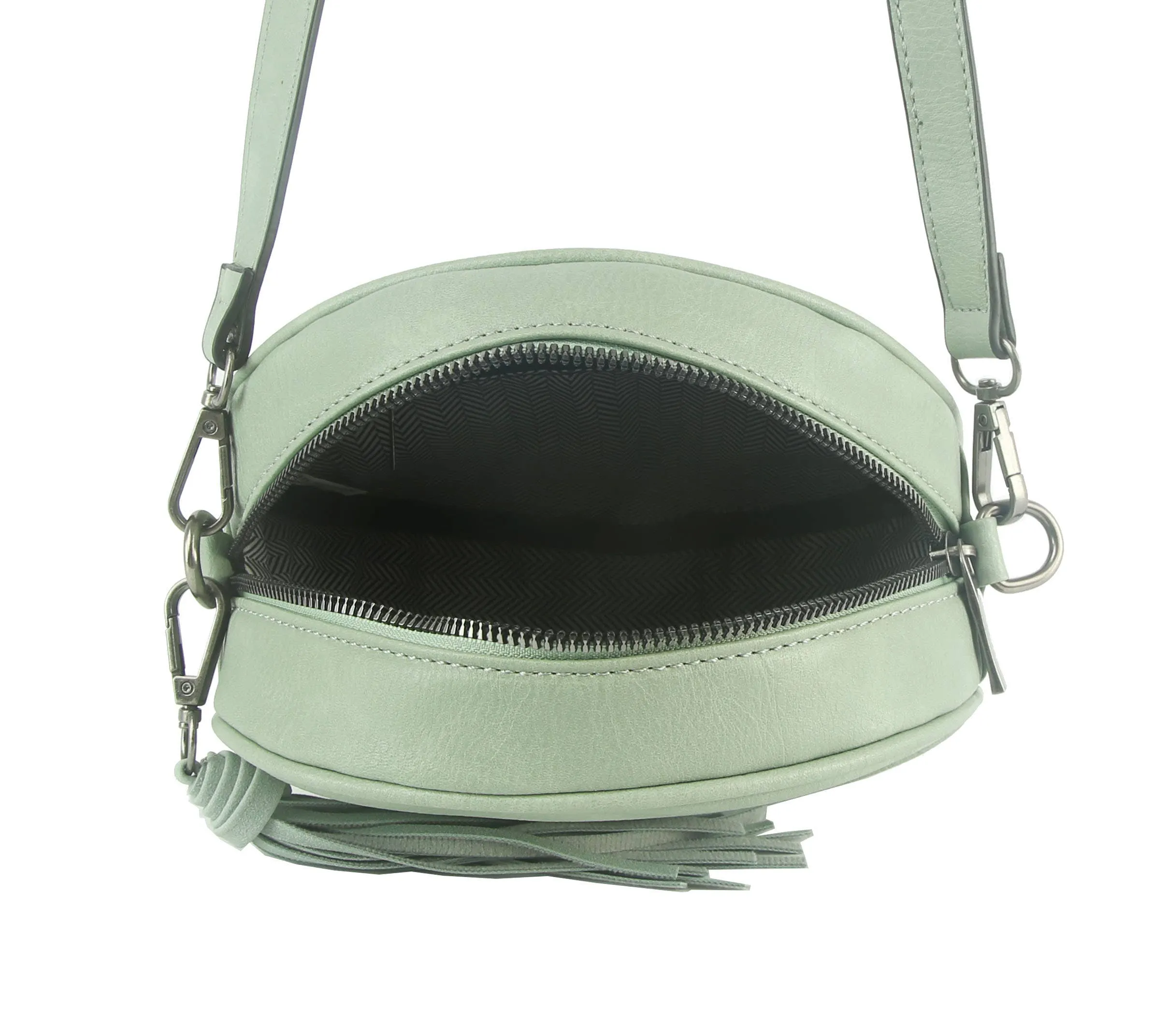 Reba Round Crossbody with Tassel