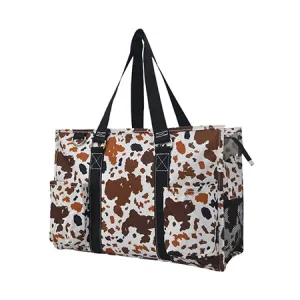 !SALE! Mocha Cow NGIL Zippered Caddy Organizer Tote Bag