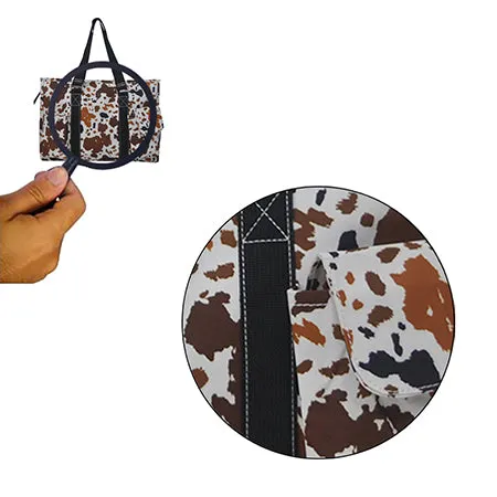 !SALE! Mocha Cow NGIL Zippered Caddy Organizer Tote Bag