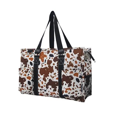 !SALE! Mocha Cow NGIL Zippered Caddy Organizer Tote Bag
