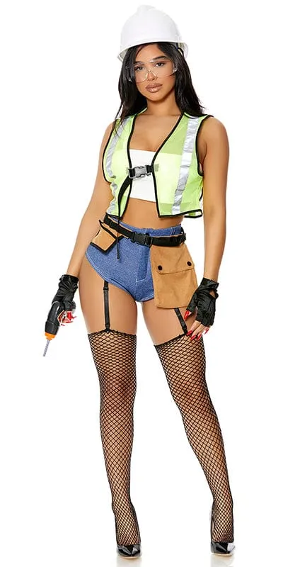 Sexy Overtime Hottie Construction Worker Halloween Costume