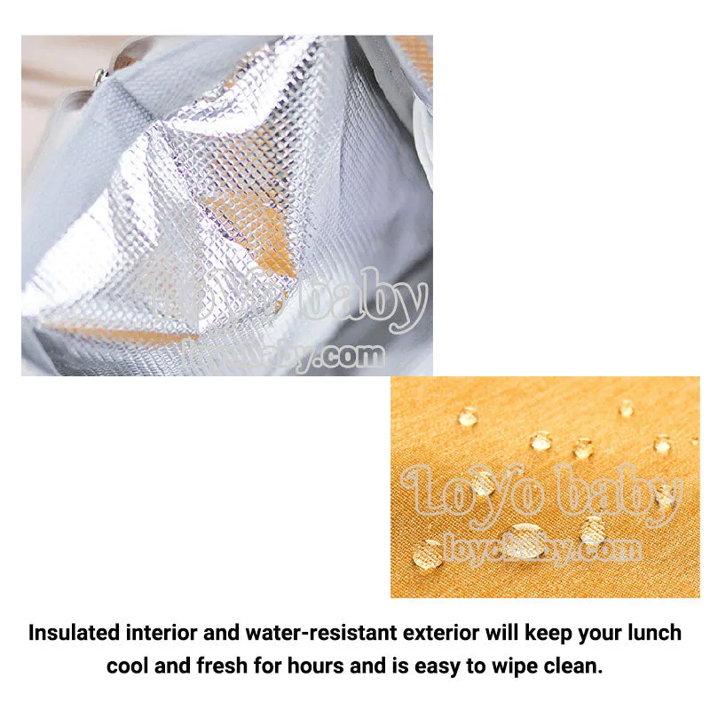 Spacious Tall Fashionable Tote Lunch Bag For Women With Easy Open Top