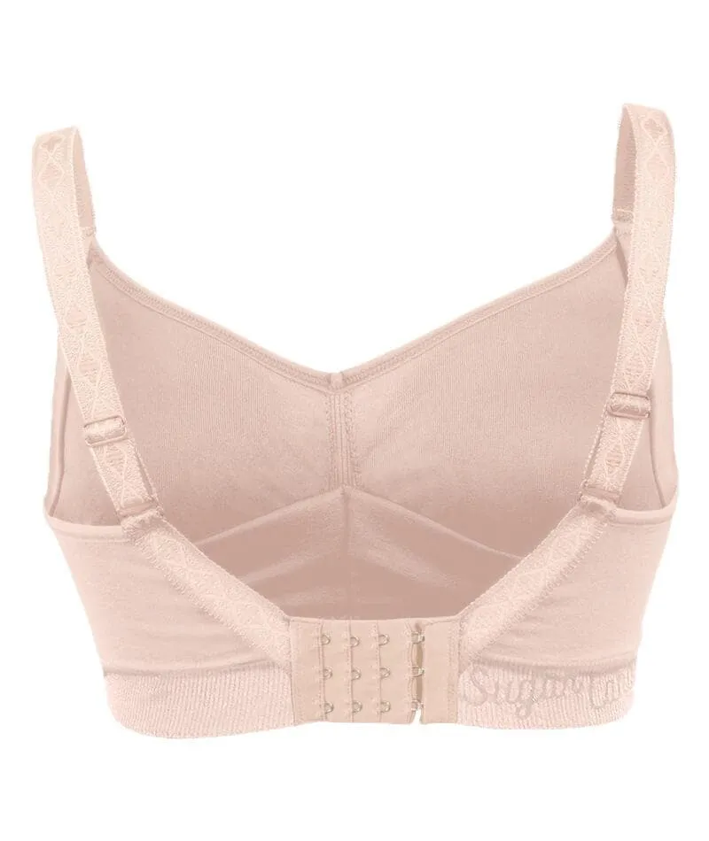 Sugar Candy Fuller Bust Seamless F-Hh Cup Wire-Free Lounge Bra -  Nude