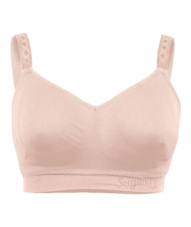 Sugar Candy Fuller Bust Seamless F-Hh Cup Wire-Free Lounge Bra -  Nude