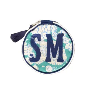 The India Round - Tuquoise/Blue - Monogrammed