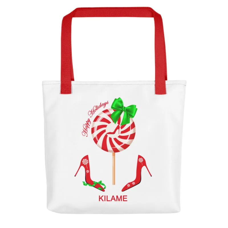 Tote bag Peppermint Toli 'Happy Holidays'