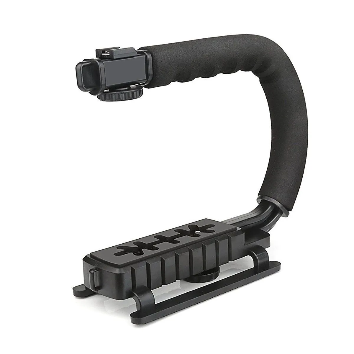 U shape Handheld Bracket Handle Grip Stabilizer for Canon DSLR Camera Camcorder Video black