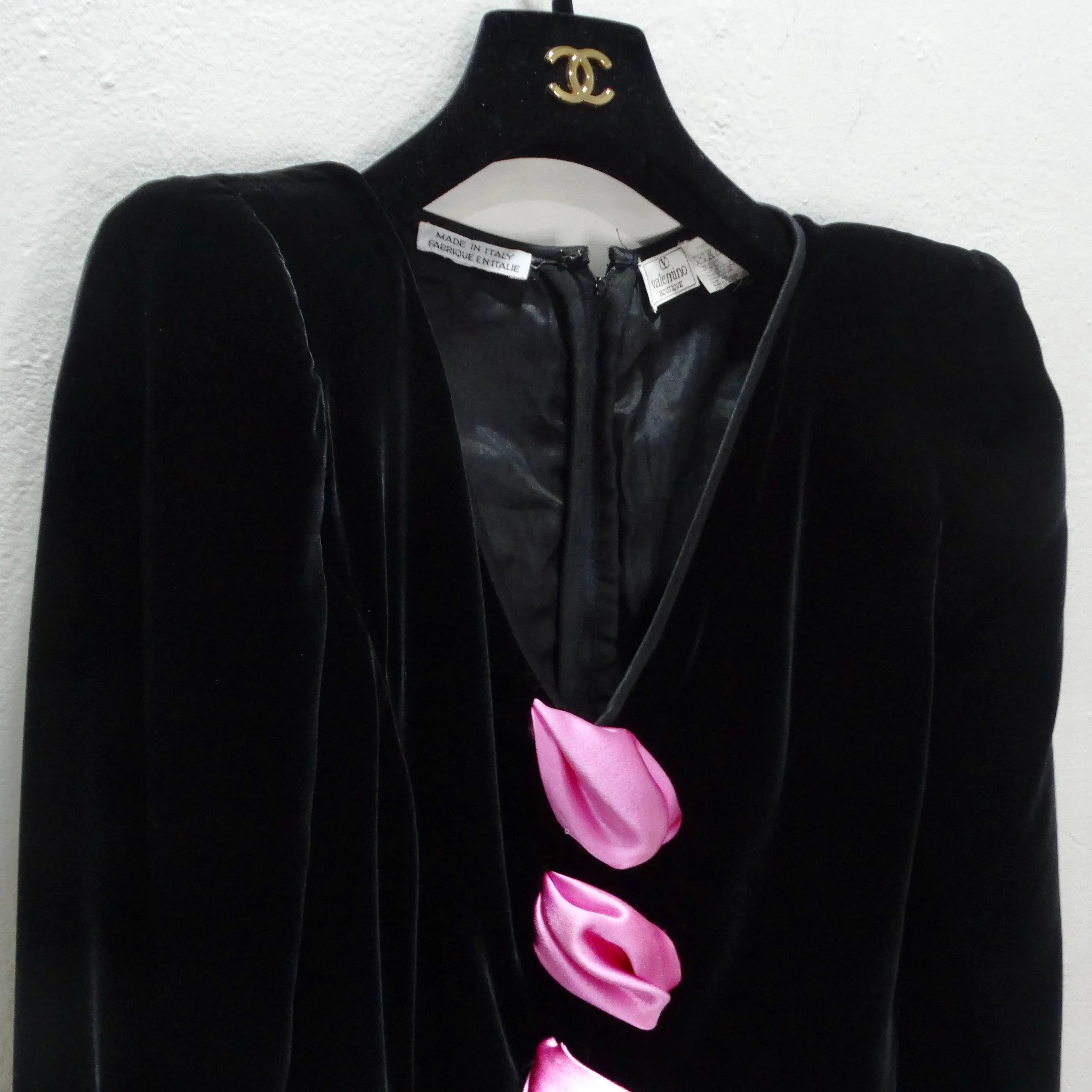 Valentino 1980s Pink Bow Dress