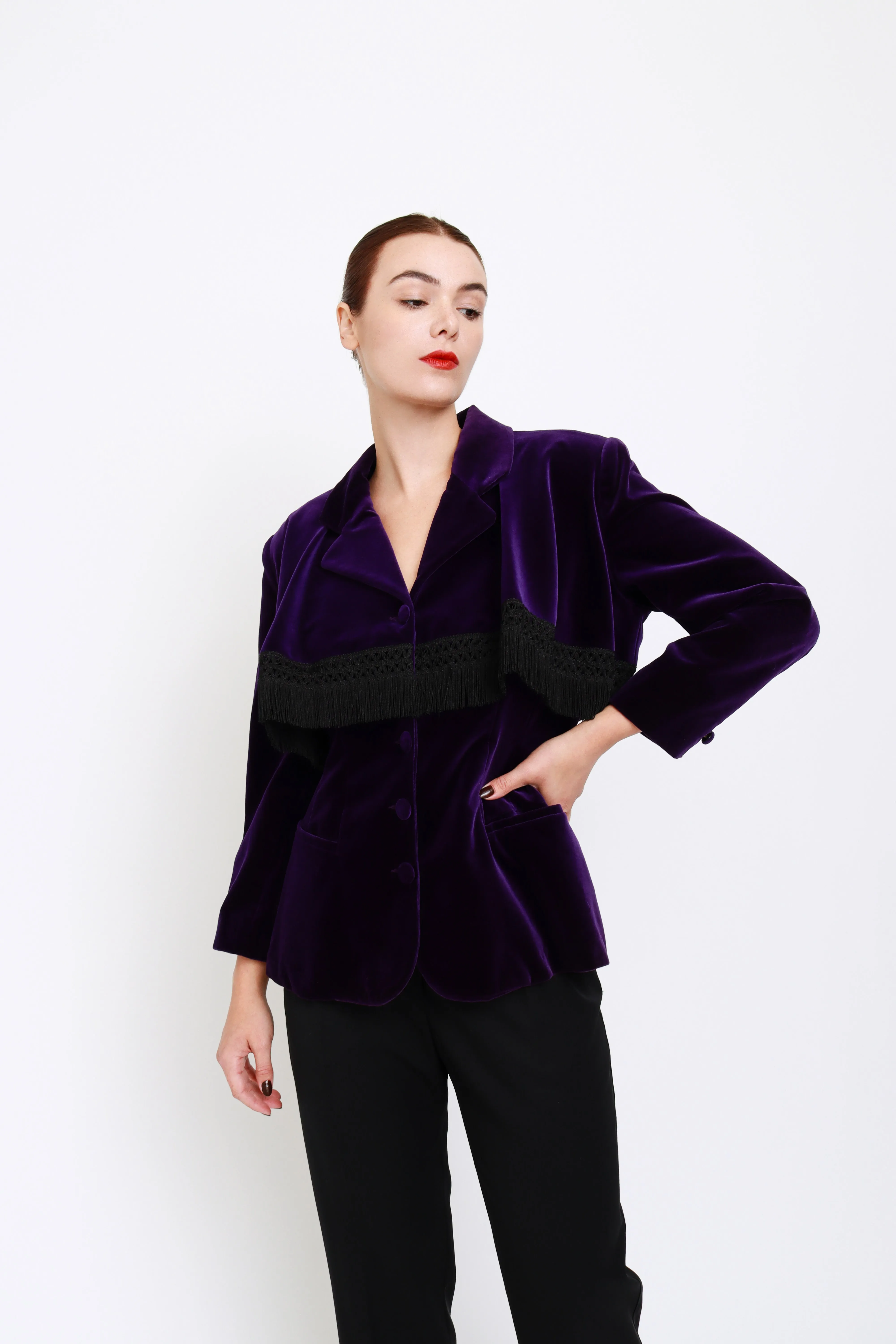Velvet Fringe Jacket