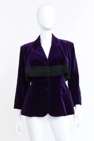 Velvet Fringe Jacket