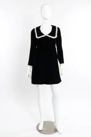 Velvet Lace Babydoll Dress