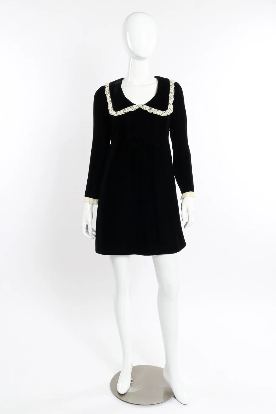 Velvet Lace Babydoll Dress