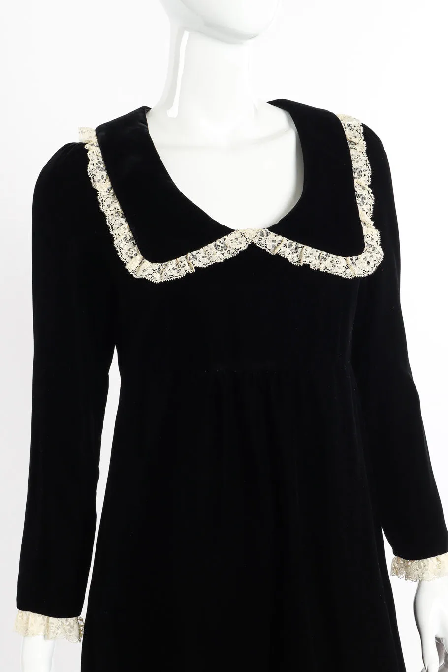 Velvet Lace Babydoll Dress