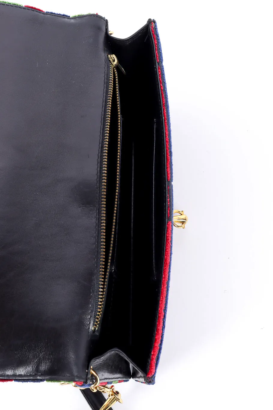 Velvet Stripe Shoulder Bag