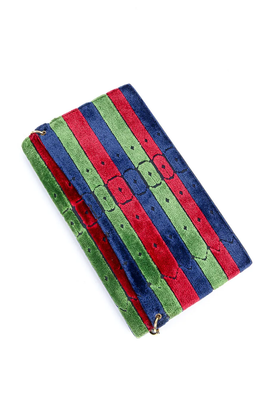 Velvet Stripe Shoulder Bag