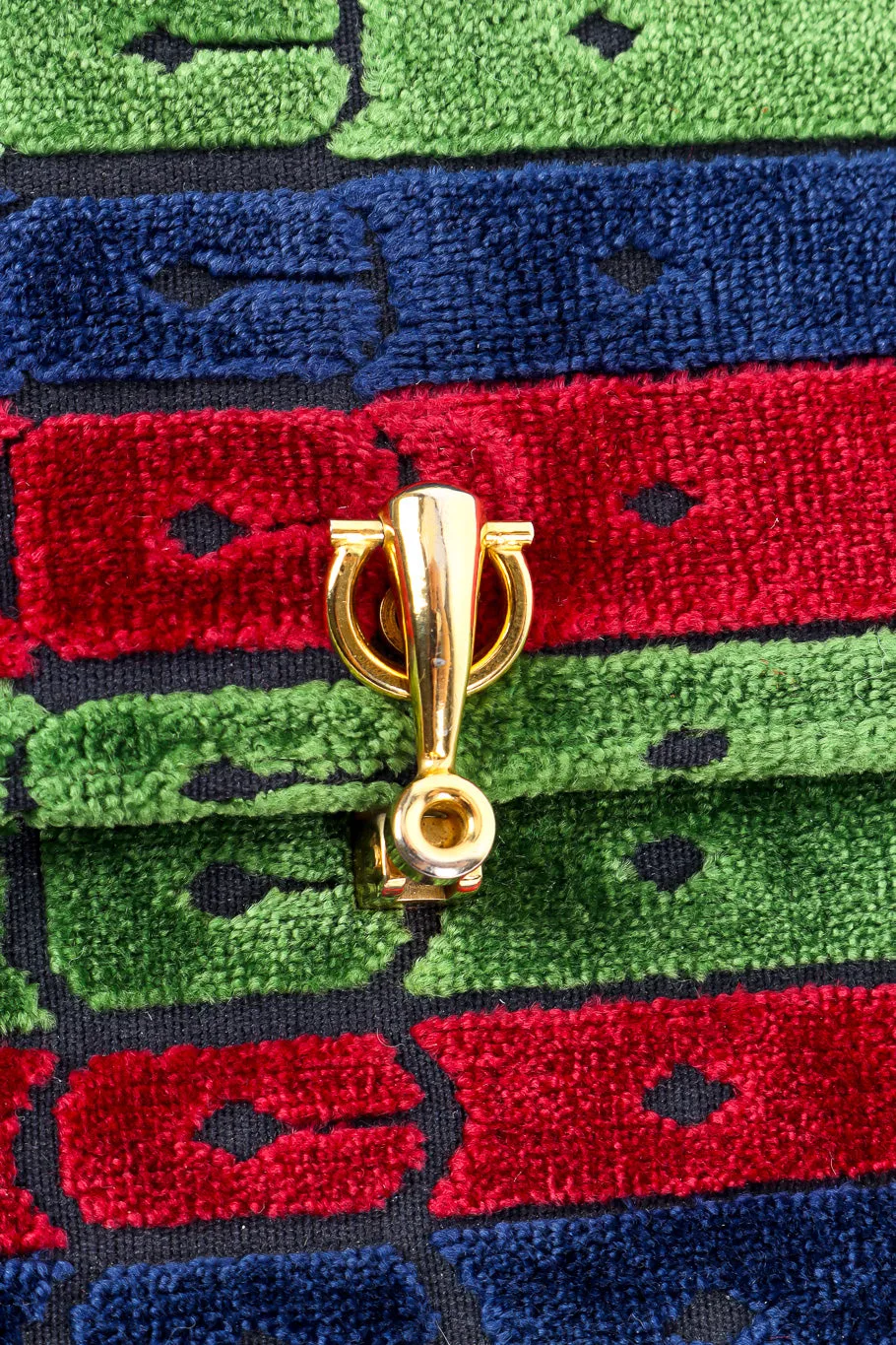 Velvet Stripe Shoulder Bag