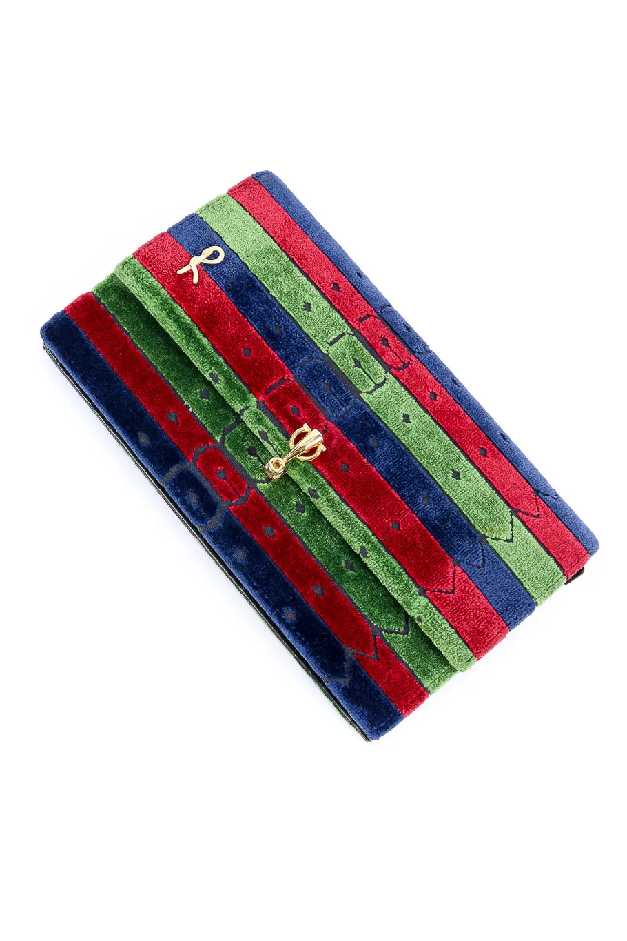 Velvet Stripe Shoulder Bag